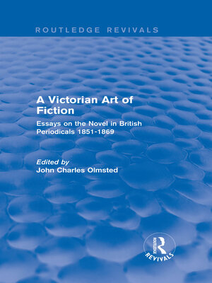 cover image of A Victorian Art of Fiction